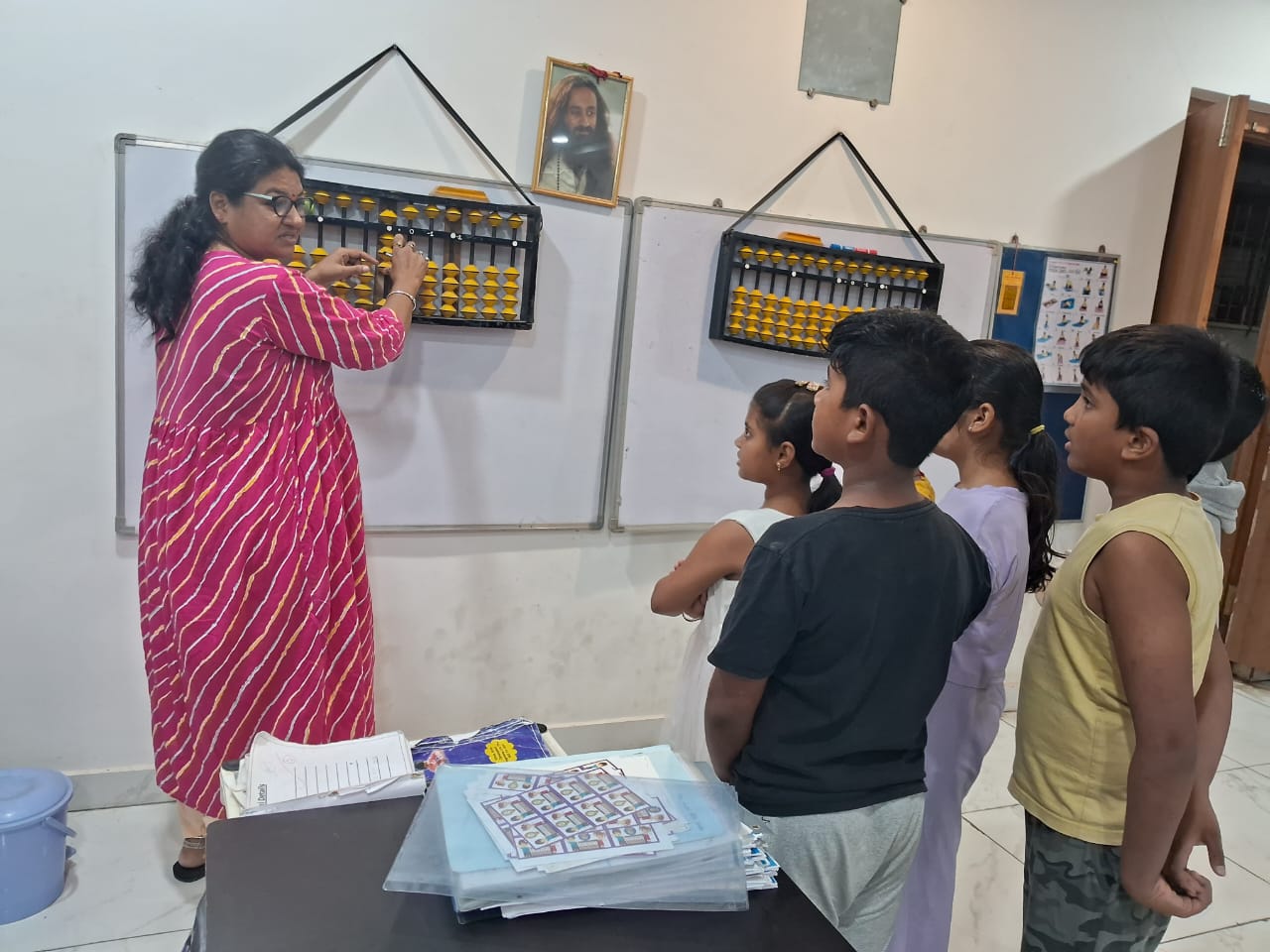 Students in Abacus Competition